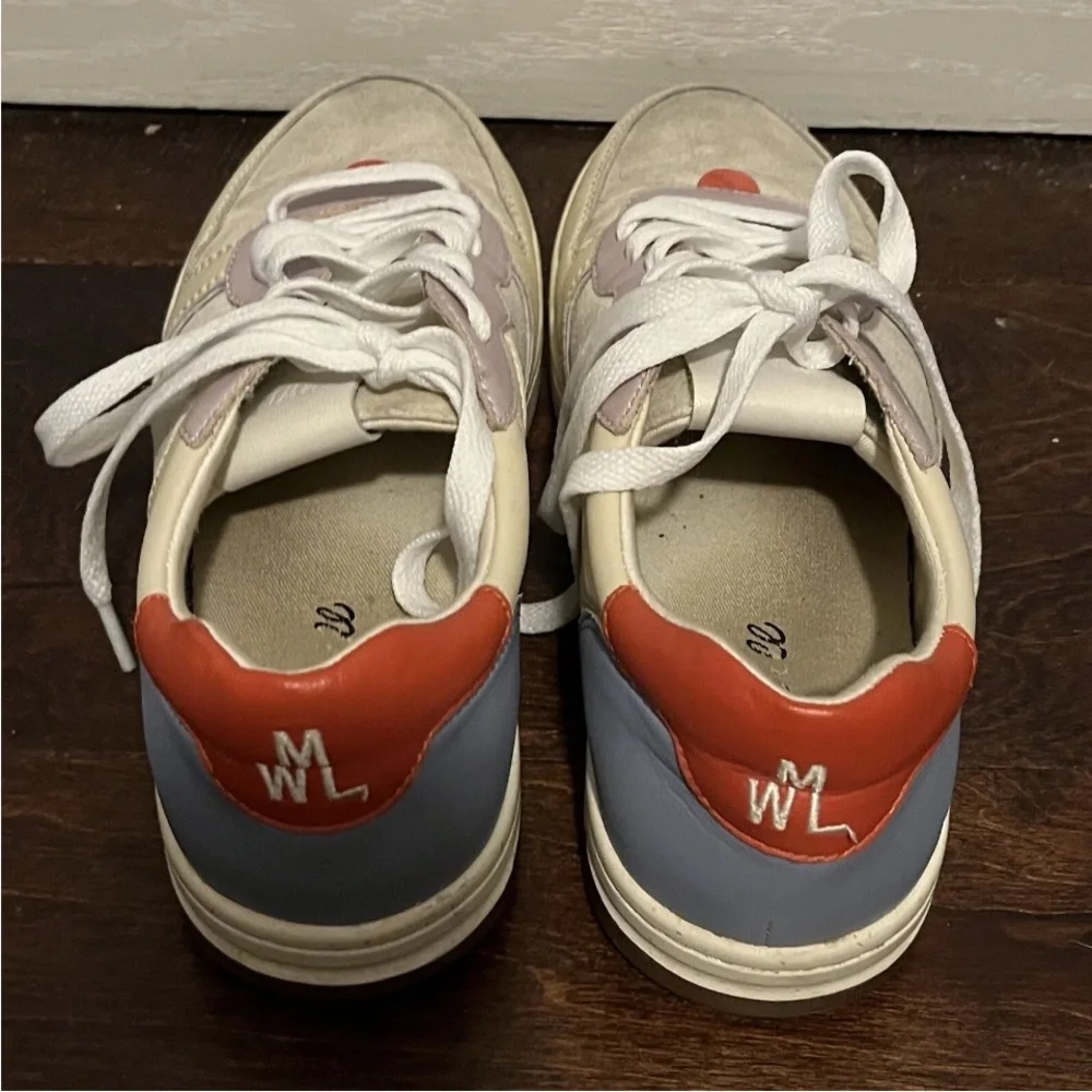 Madewell Court Sneakers in Colorblock Leather and Suede EB9002 MC141 Sz 7.5